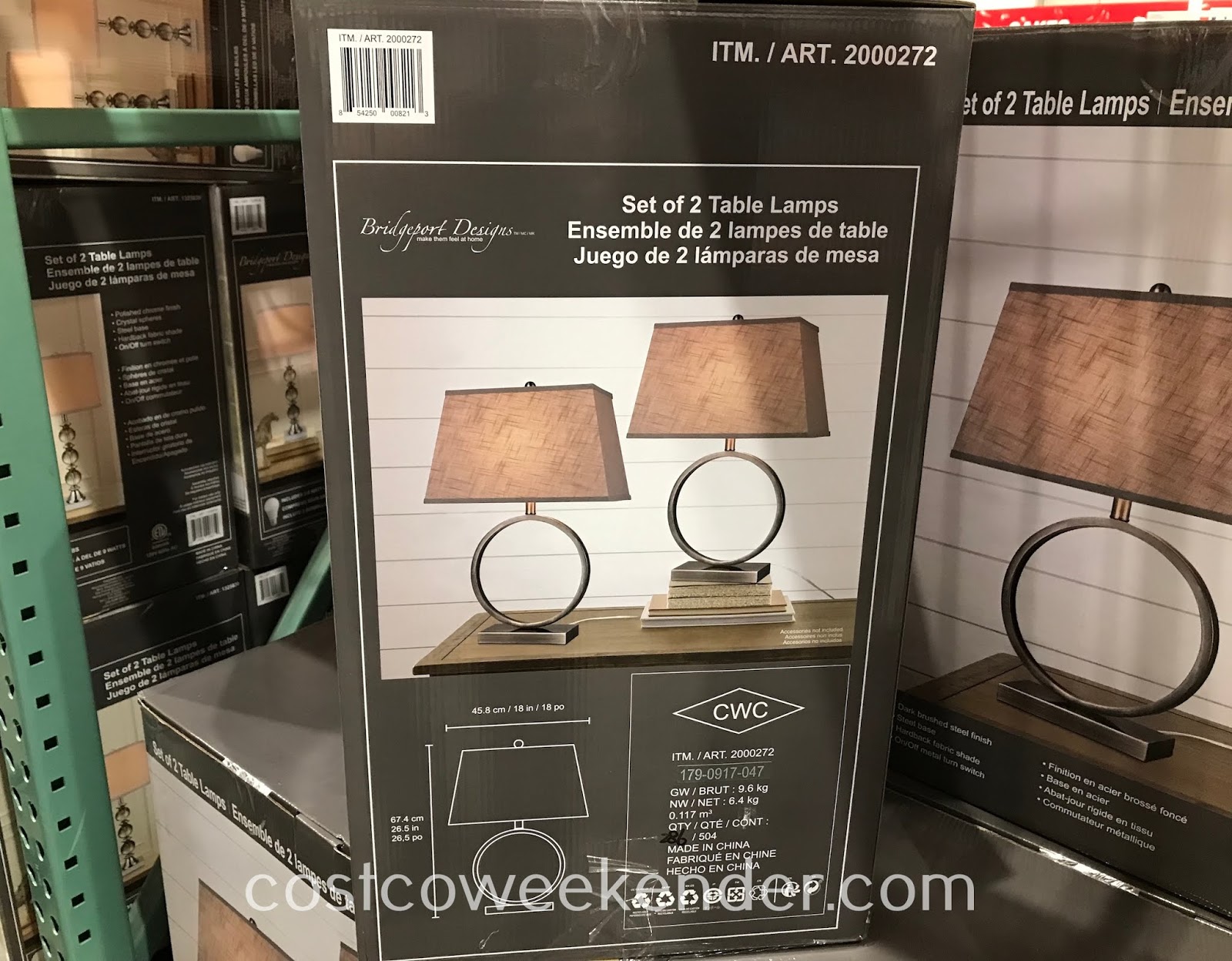 Bridgeport Design Metal Table Lamps (set of 2) Costco Weekender