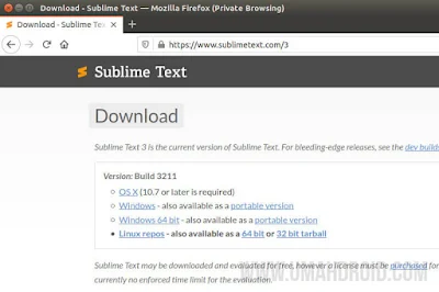 Download Sublime Text Linux Gratis