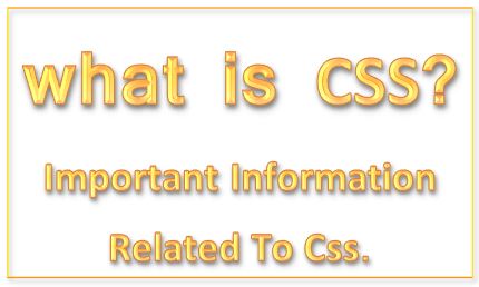 What is CSS? Know about it - Eng D Tech Info