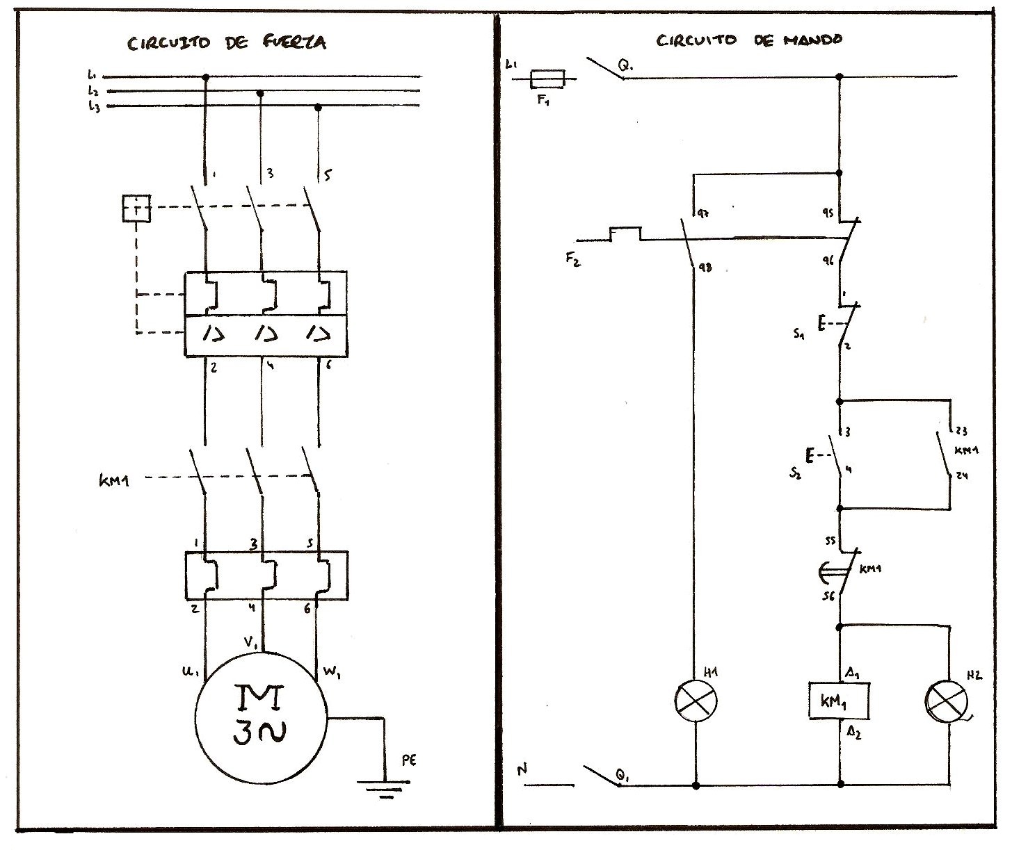 Práctica 4.1: Motor III Desconx. auto. temporizada | Electroalmerienses