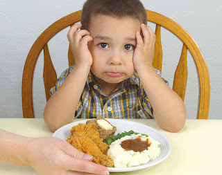 boy upset about meal