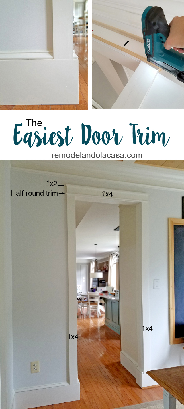 The Easiest Door Trim Remodelando La Casa