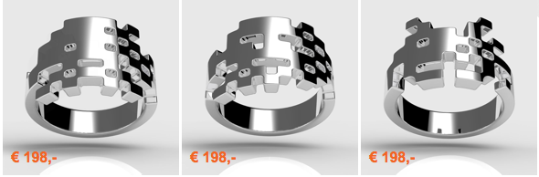 space invaders rings