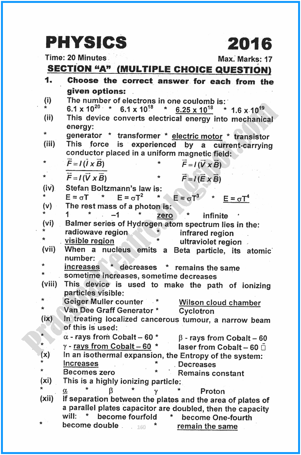 12th-physics-five-year-paper-2016