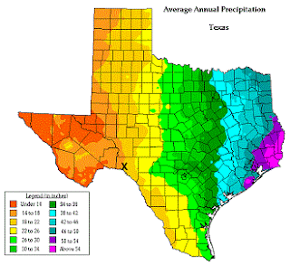 isopycnal map Texas rain