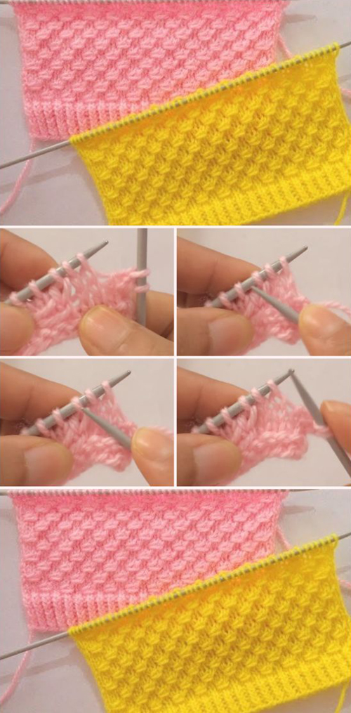 Knitting Stitch Pattern For Sweater  - Tutorial