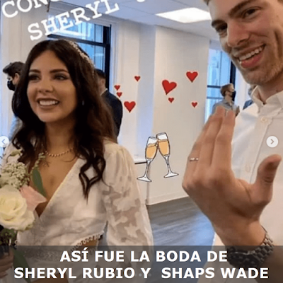  Así fue la boda de Sheryl Rubio y  Shaps Wade