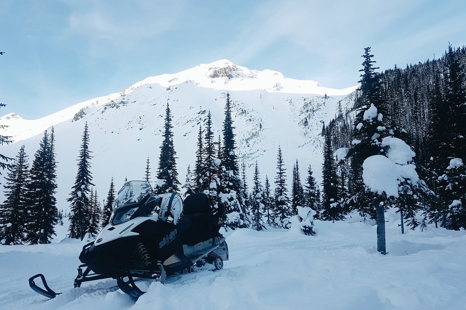 Full Day Kicking Horse Snowmobile Tour by Rocky Mountain Riders