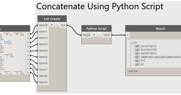 The Architect's Desktop: Dynamo: String Concatenation 2