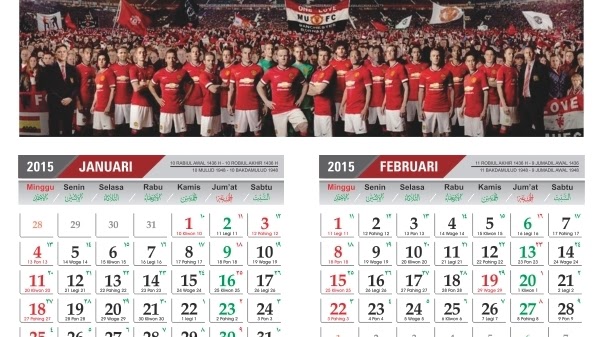 wang winkel Speciaal Kalender 2015 Manchester United - Free Download File Corel - Blog Romeltea
