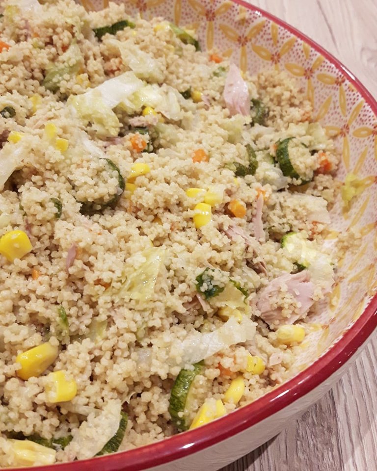 Ricettacolo di una mamma COUS COUS INTEGRALE CON TONNO E VERDURE