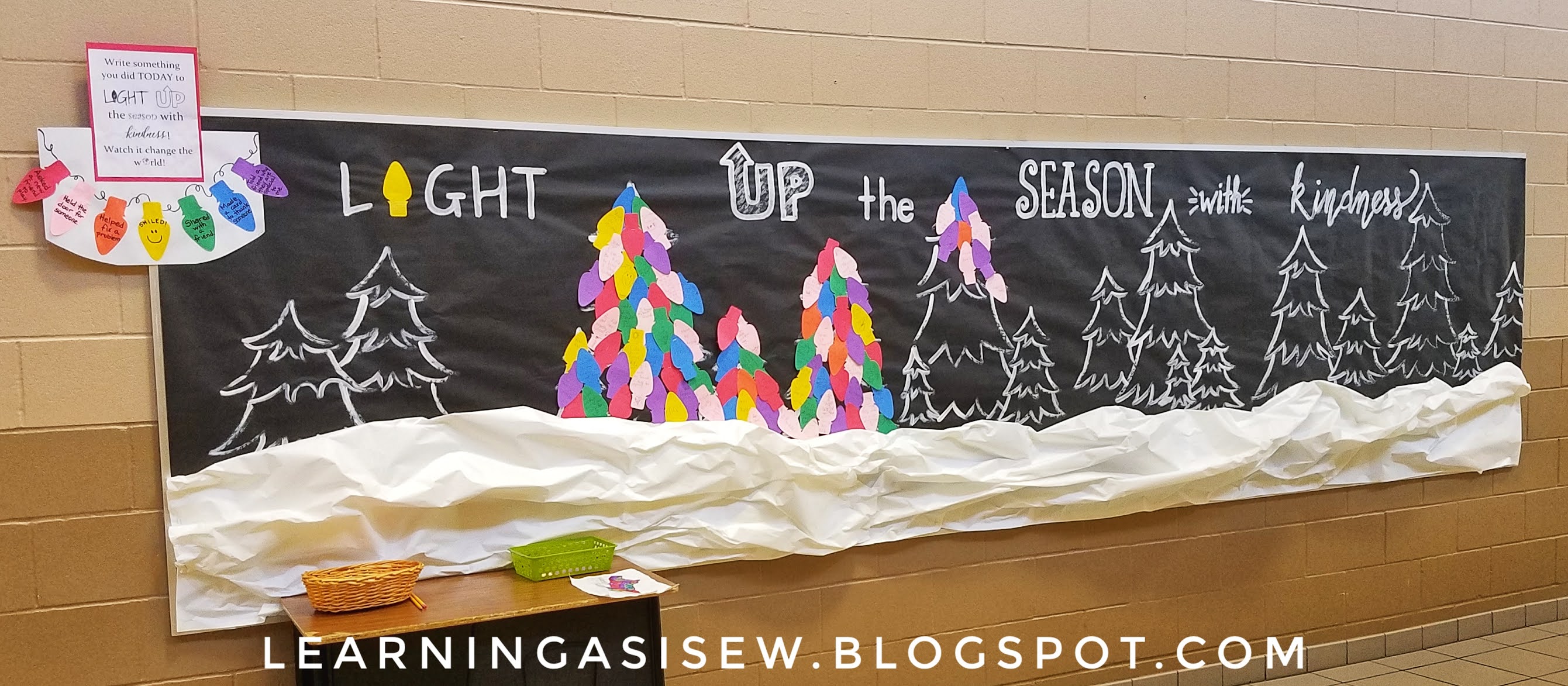 Learning As I Sew...bake, cut, and create Interactive Bulletin Board Light Up the Season with