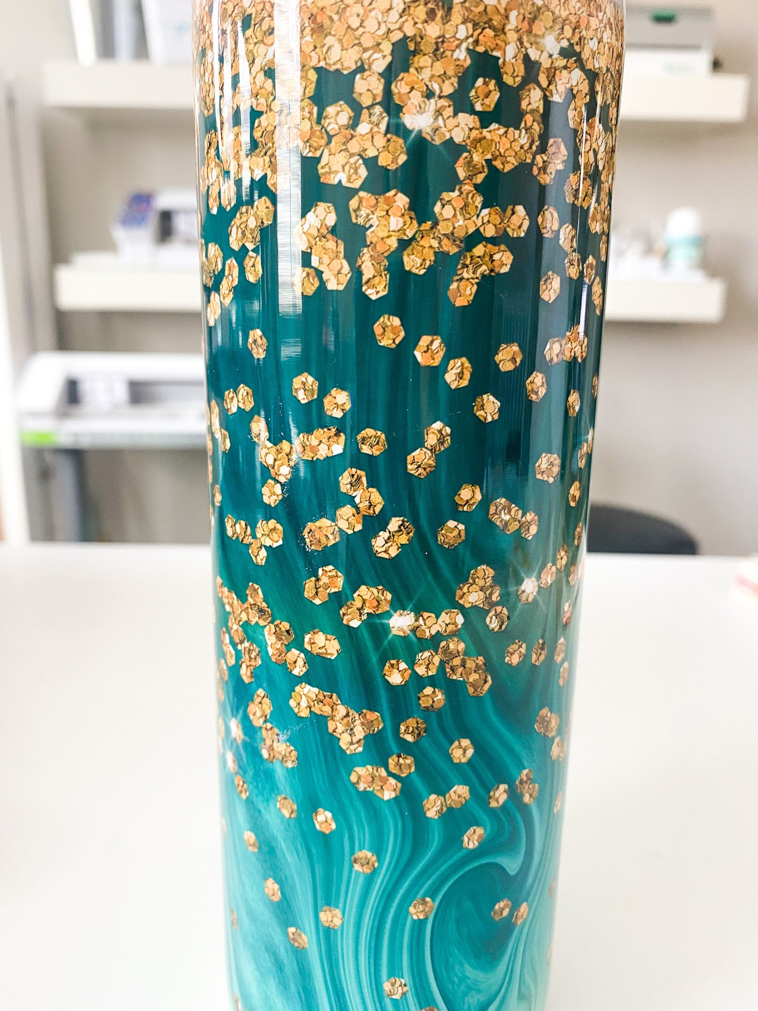 HOW TO SUBLIMATE A GLITTER TUMBLER