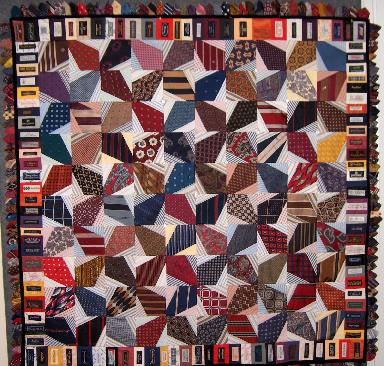 Quilt Inspiration: Necktie quilts for Dad