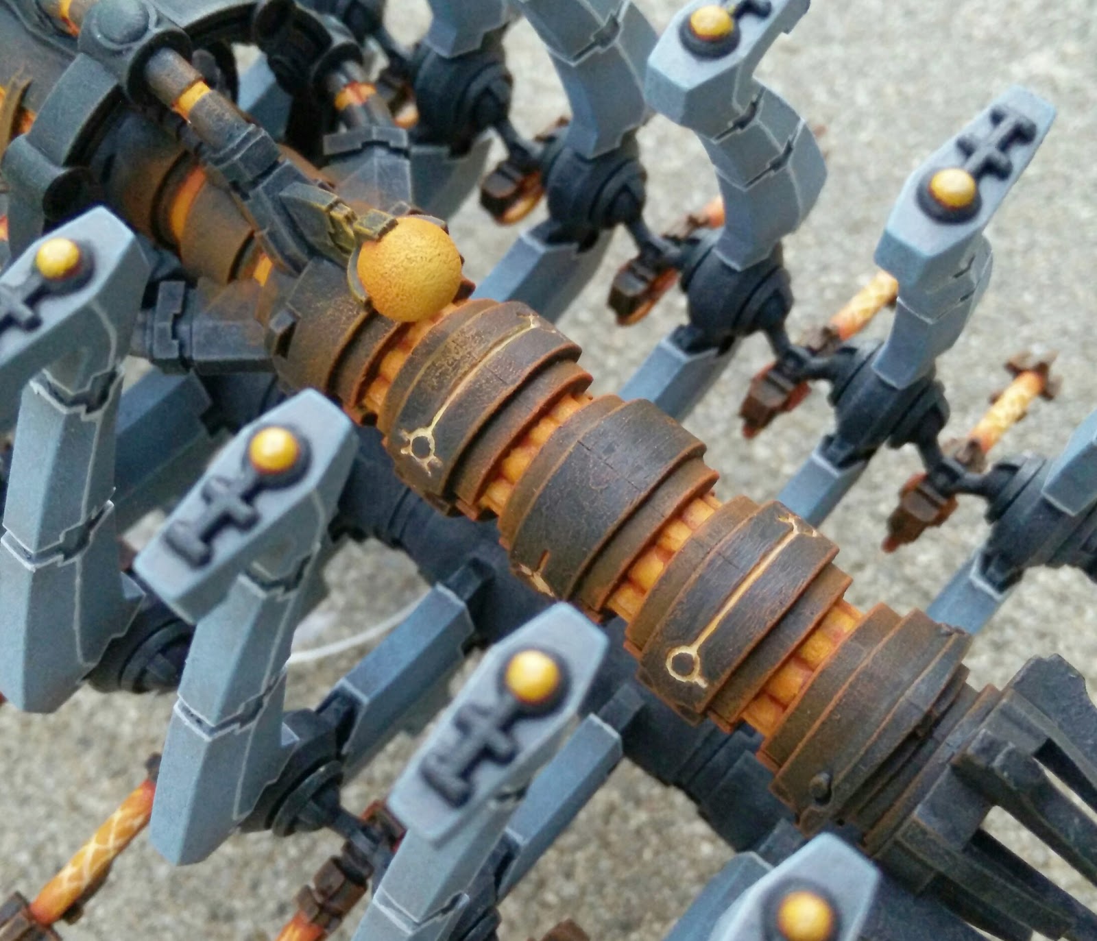 Necron Army Work in Progress pics Ghost/Doomsday Ark Painting