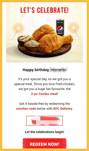 Cara Tebus Snack Plate Percuma Daripada KFC Sempena Hari Jadi Anda!