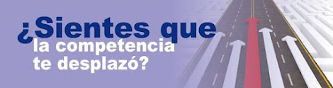 Una vía con varias flechas, y un texto que dice: ¿Sientes que la competencia te desplazó?