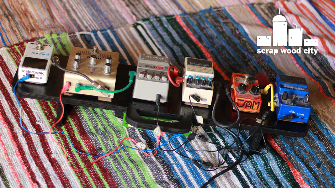 scrap wood city How to make a wood guitar pedalboard