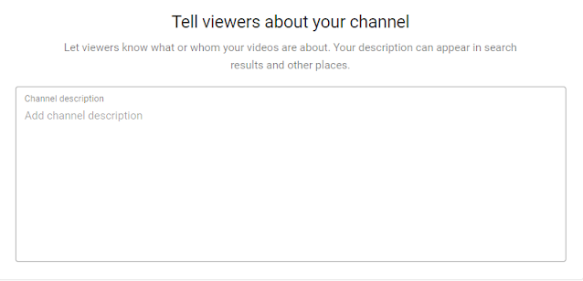 add a channel description