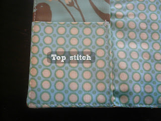 Top stitch edges