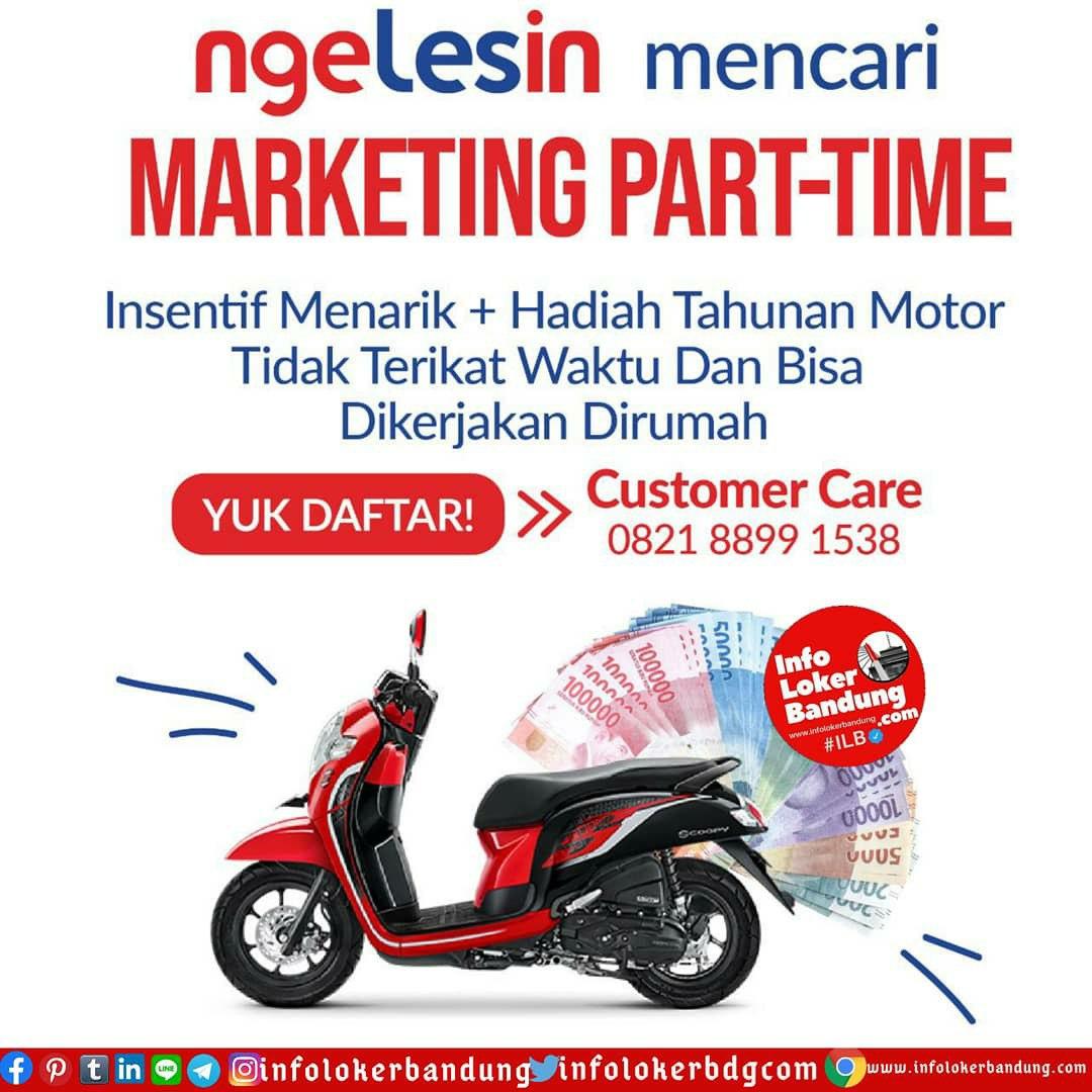Lowongan Kerja Marketing Part Time ngeLesin Bandung Juli 2020 - Info