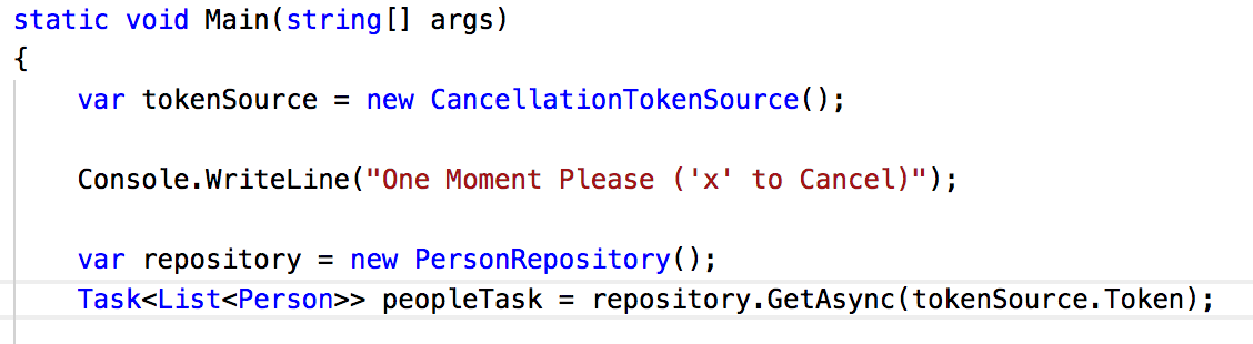 Jeremy Bytes: Using Task with .NET Core 2.0 (Success, Error, Cancellation)
