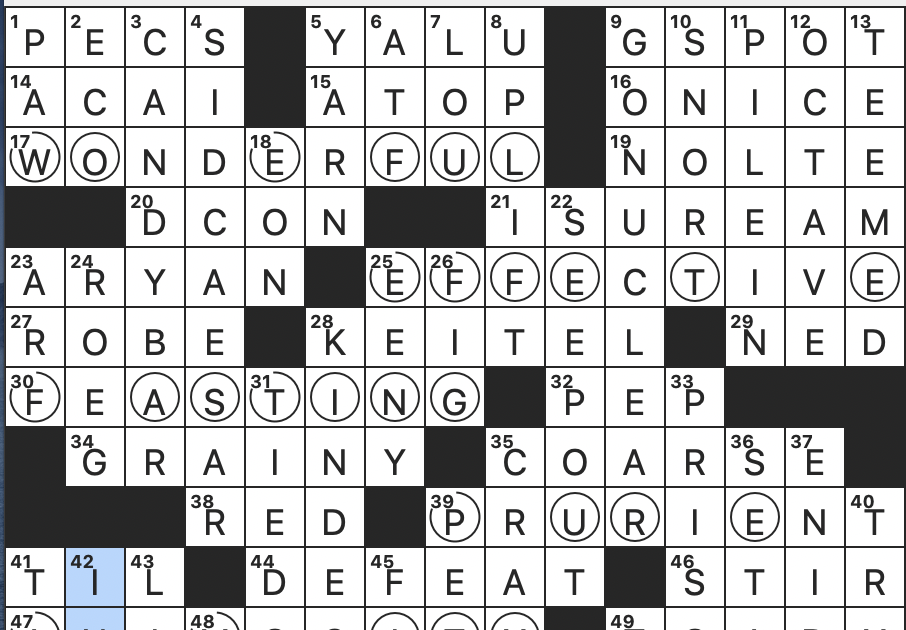 Rex Parker Does the NYT Crossword Puzzle: Former monetary unit in Japan /  Translation of Latin phrase ceteris paribus / Wowie to Gen Z / Drugmaker  Lilly / Drama that's credited with