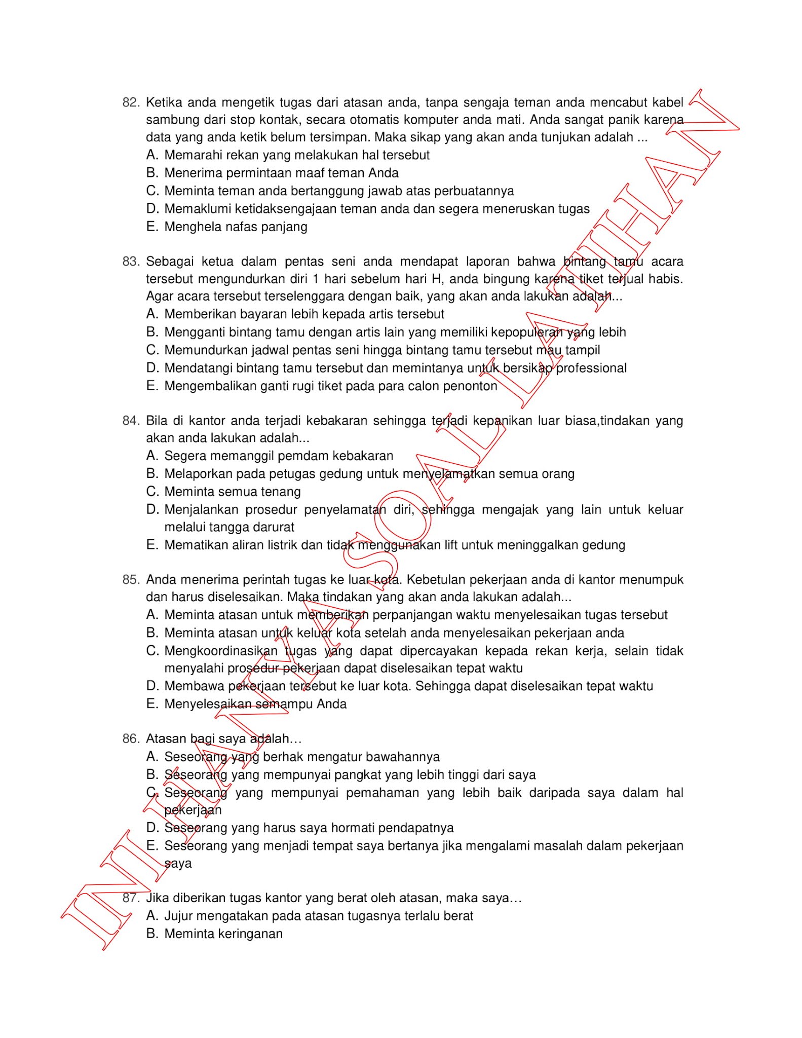 300+ Latihan Soal Tes CPNS SKD (TWK TIU TKP) 2021 + Kunci