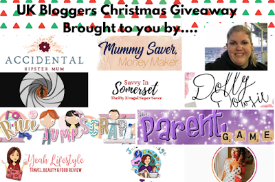 A collage of giveaway blogger logos, including mine, which is the best one!