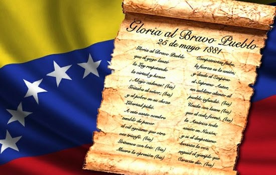 Tus Efemérides Escolares 25 De Mayo Día Del Himno Nacional De Venezuela