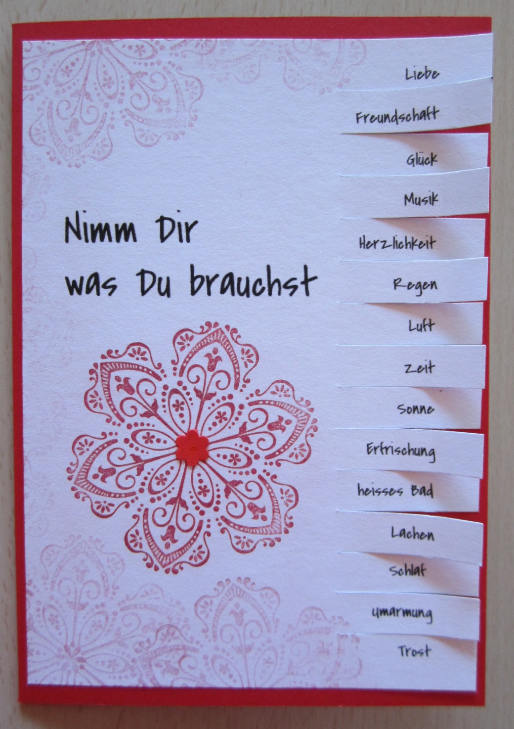Diamantin´s Hobbywelt: Nimm dir was du brauchst...