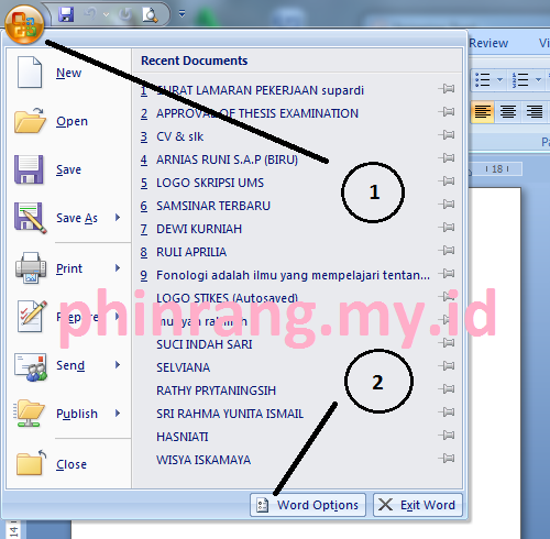 Cara Mengubah Inchi Ke Cm Di Word 2007 Belajar