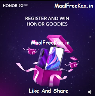 Win Free HONOR Goodies – Register for HONOR 9X Pro on Flipkart Win Free HONOR Goodies – Register for HONOR 9X Pro on Flipkart