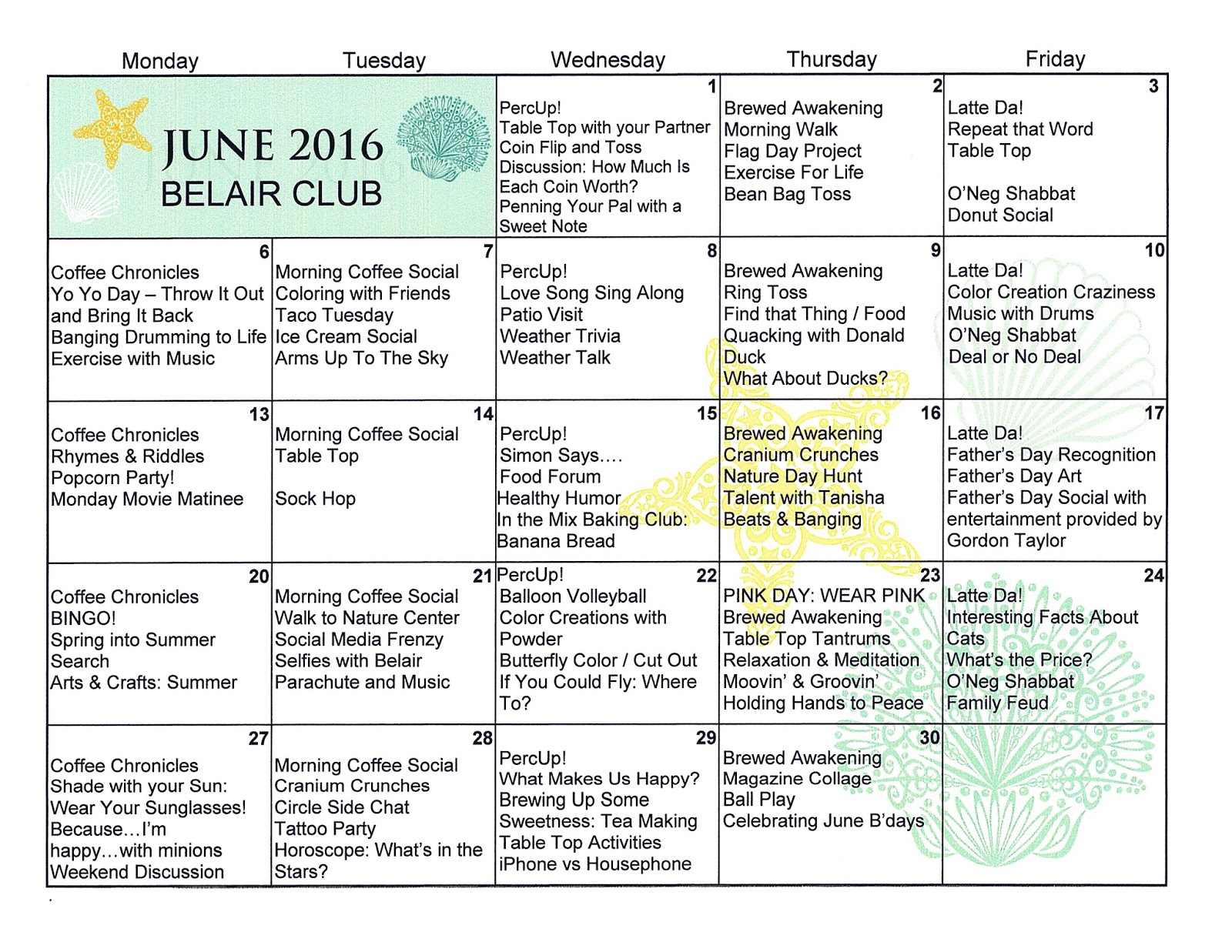 Menorah Park's Mandel Adult Day Center in Cleveland, Ohio June 2016