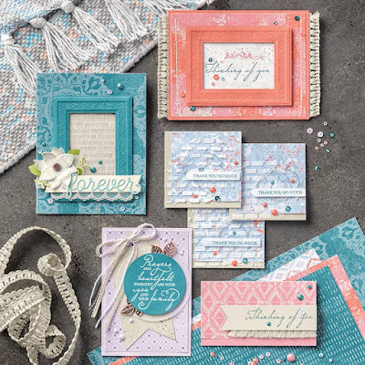 Stampin' Up! Woven Heirlooms Designer Paper Projects ~ 2019-2020 Annual Catalog