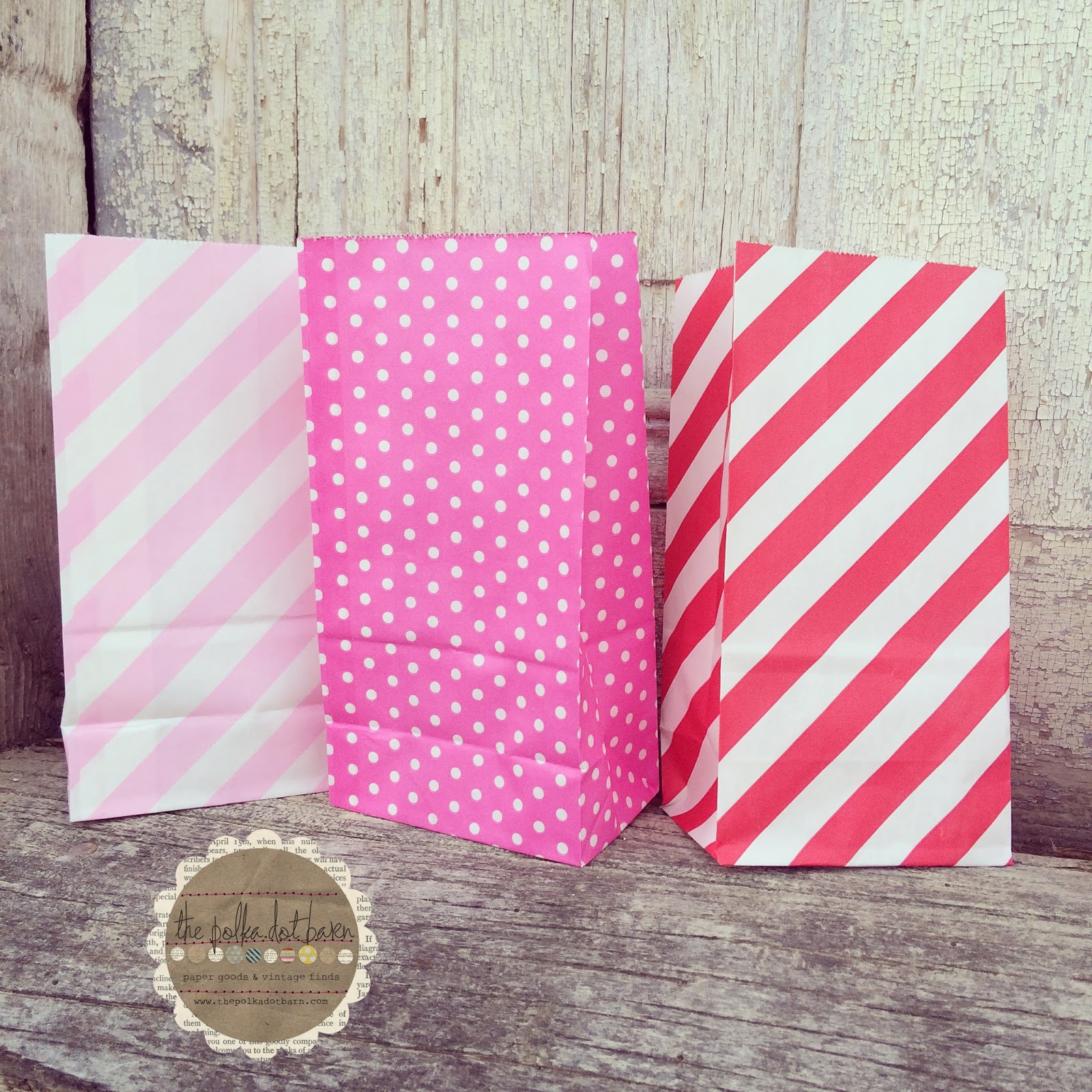 the polka dot barn mini popcorn party favor treat bags