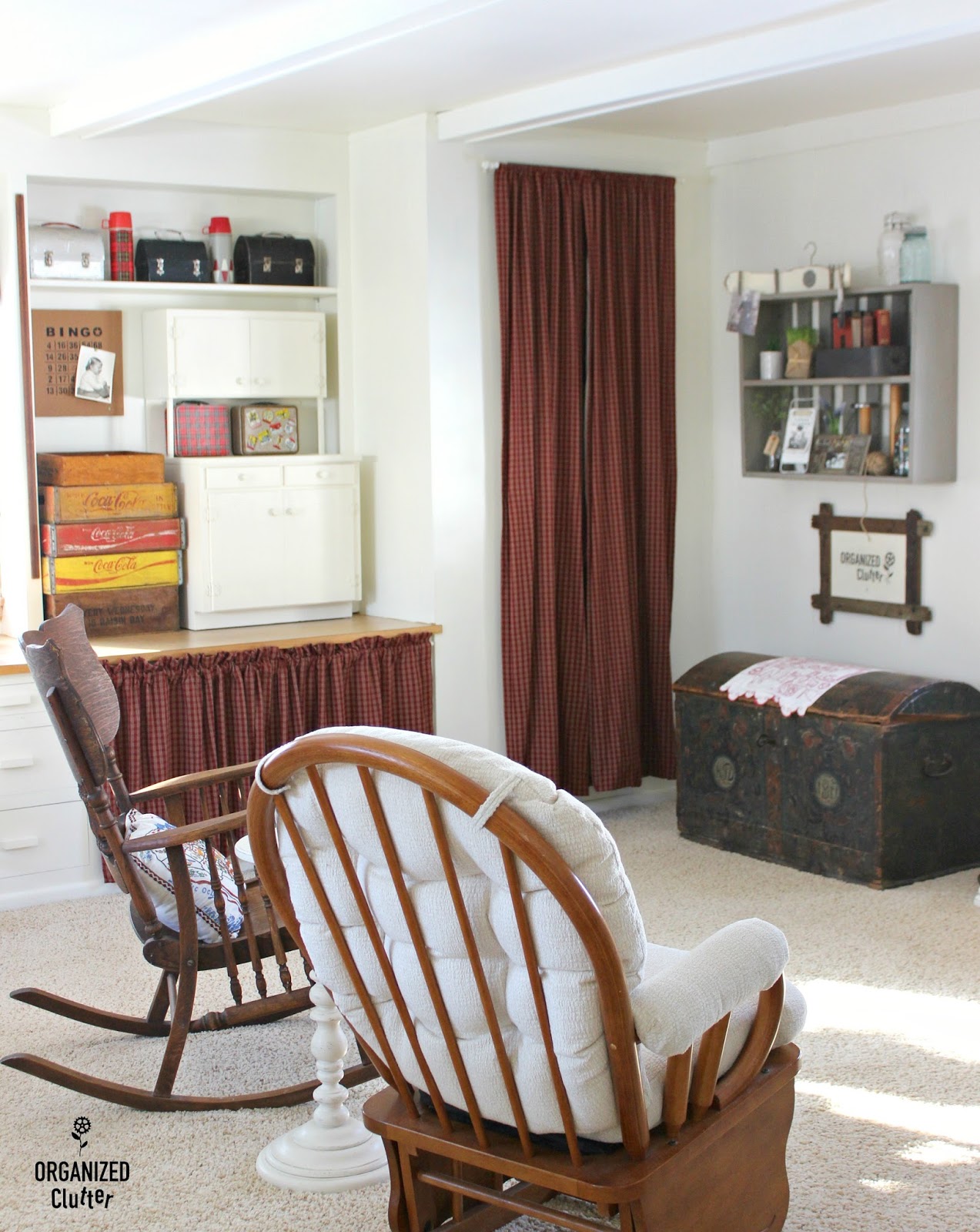 My Inexpensive Craft Room/Den/Guest Room Makeover Organized Clutter