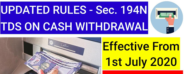 TDS on Cash Withdrawal from Bank: Section 194N