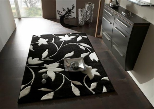 Carpet in black and white – wonderful ideas