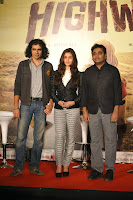 Imtiaz Ali, Alia Bhatt and A R Rahman at Press conference of 'Highway'