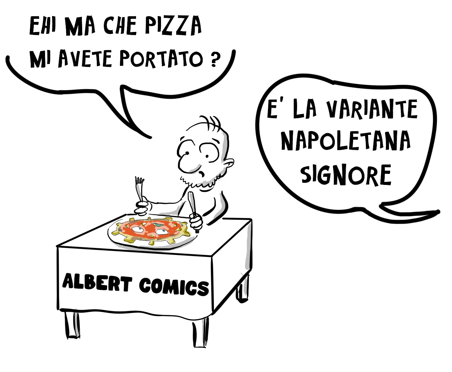 Albert Comics pizze alternative