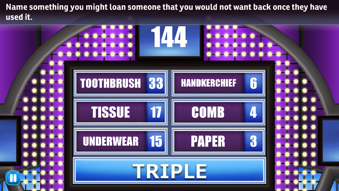 Family Feud and Friends Game Answers Revealed! Name something you