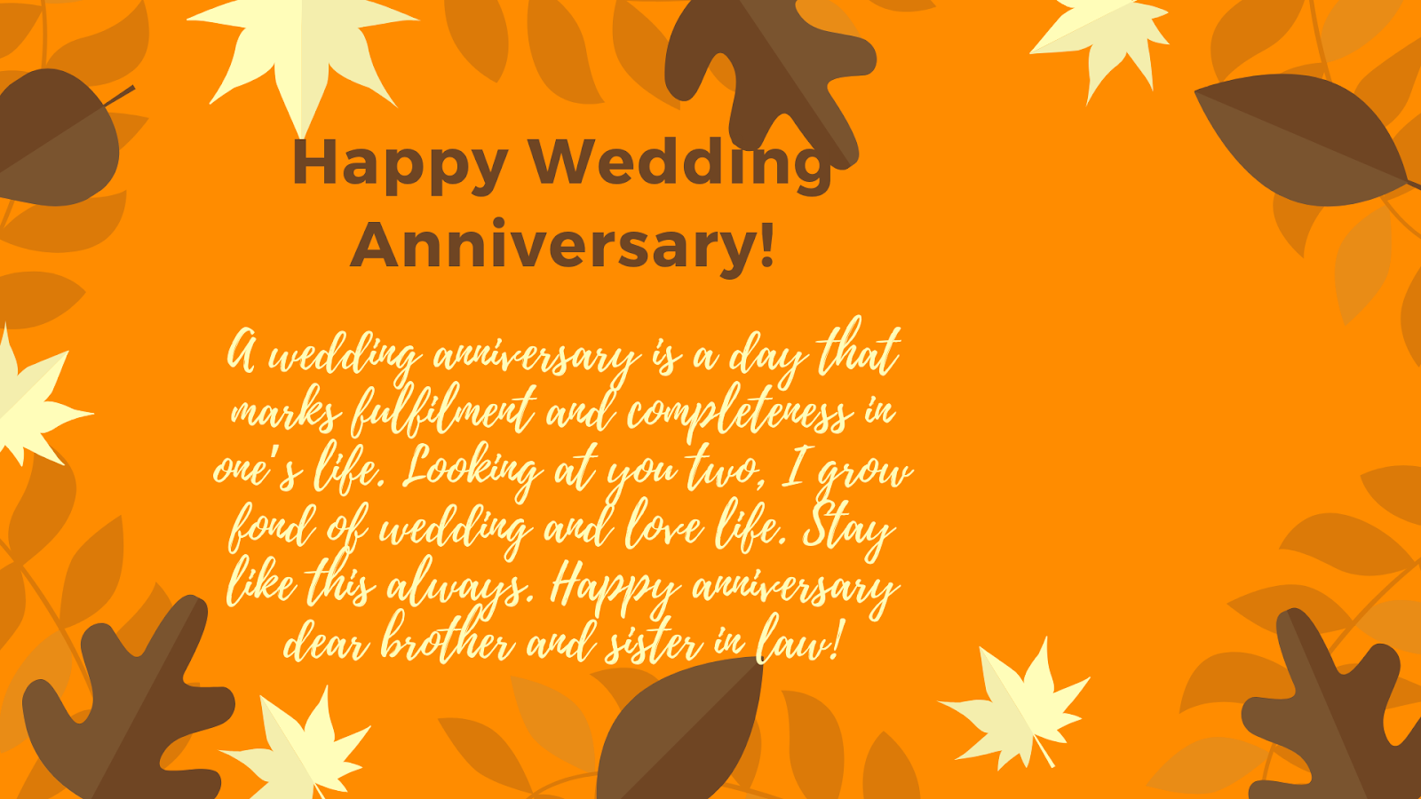 Wedding Anniversary Wishes for Brother Messages and Quotes