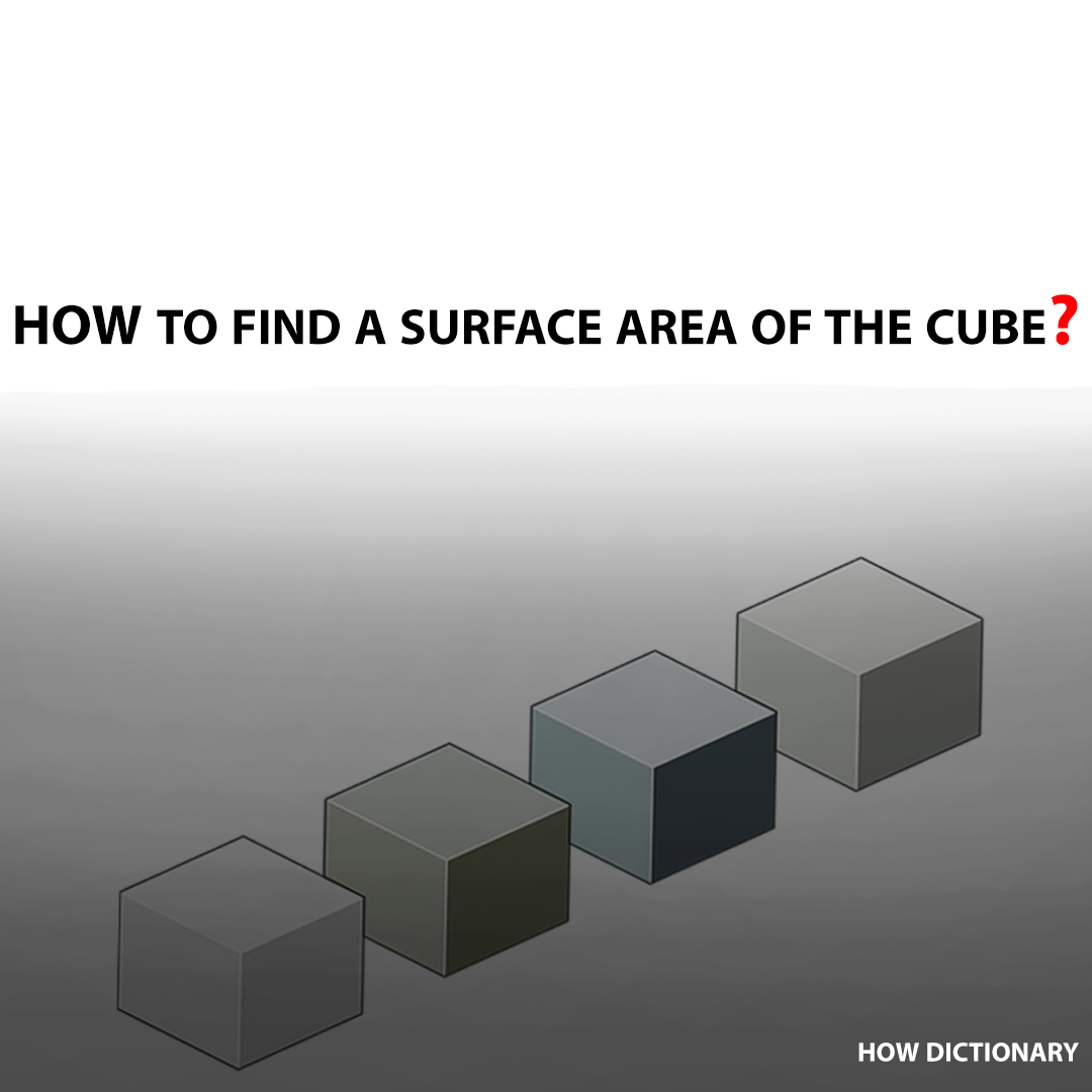 How to find a surface area of the cube
