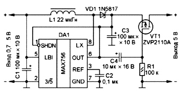 Tool Electric: Низковольтный стабилизированный преобразователь на MAX756