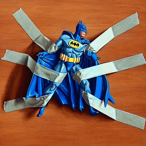 04-Batman-Simon-Monk-Bagged-Superheroes-in-Painting-www-designstack-co