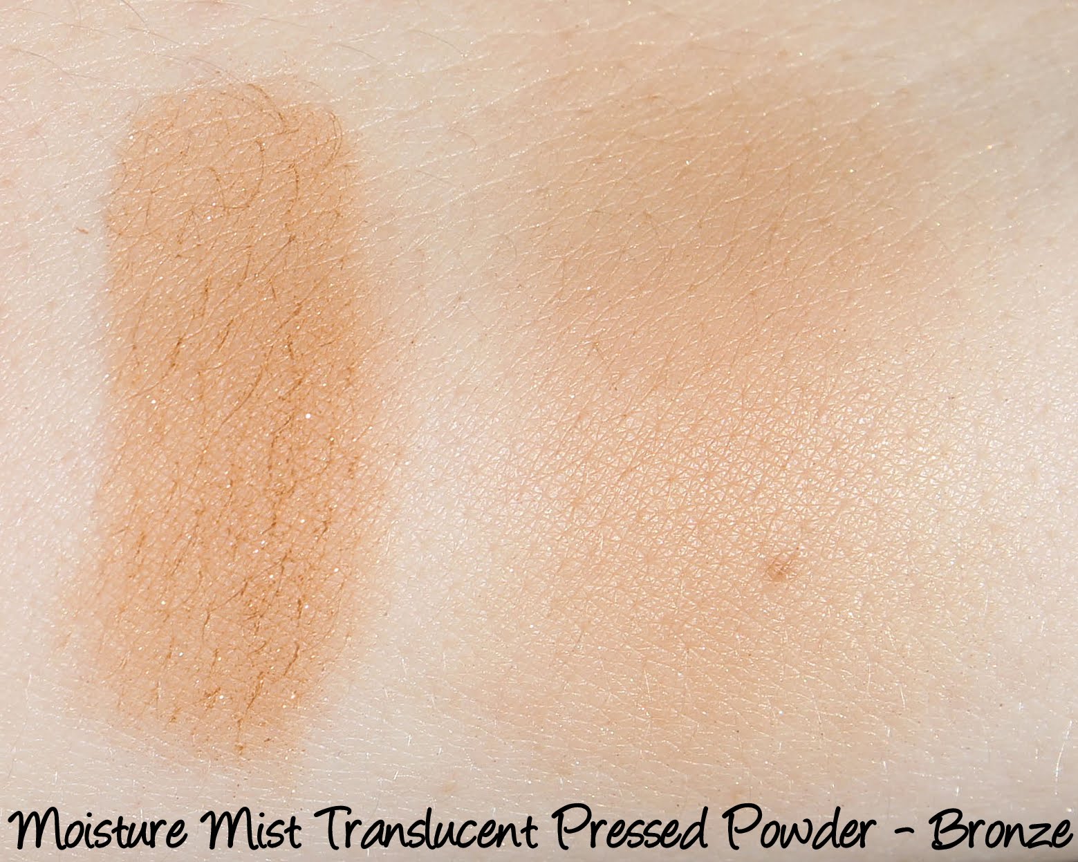 Moisture Mist Translucent Pressed Powder - Bronze Swatches & Review