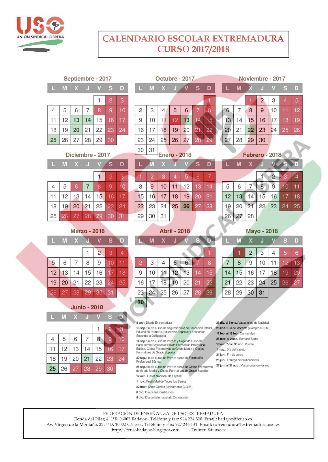 CALENDARIO ESCOLAR