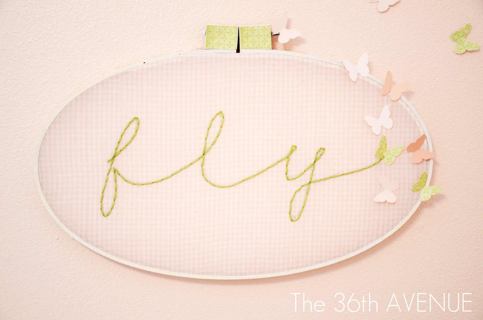 DIY Embroidered Wall Art The 36th AVENUE