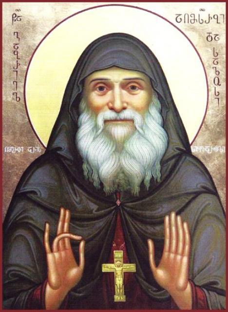 Orthodox Gladness St. Gabriel (Urgebadze) during Holy Week